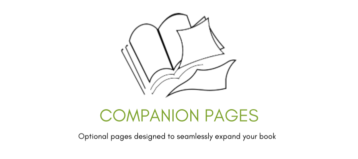 companion pages graphic for seamlessly adding pages to your Tessera Memory Book