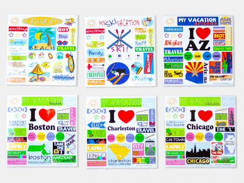 kids travel journal stickers