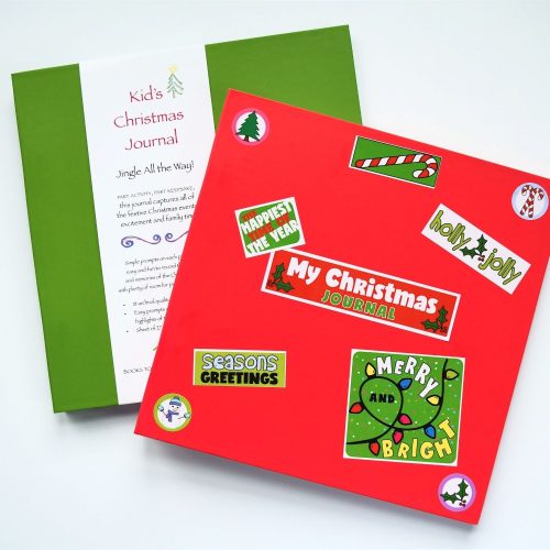 Christmas Kids Journal with stickers on cover