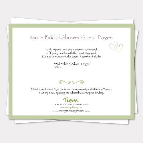 Bridal Shower Keepsake Pages
