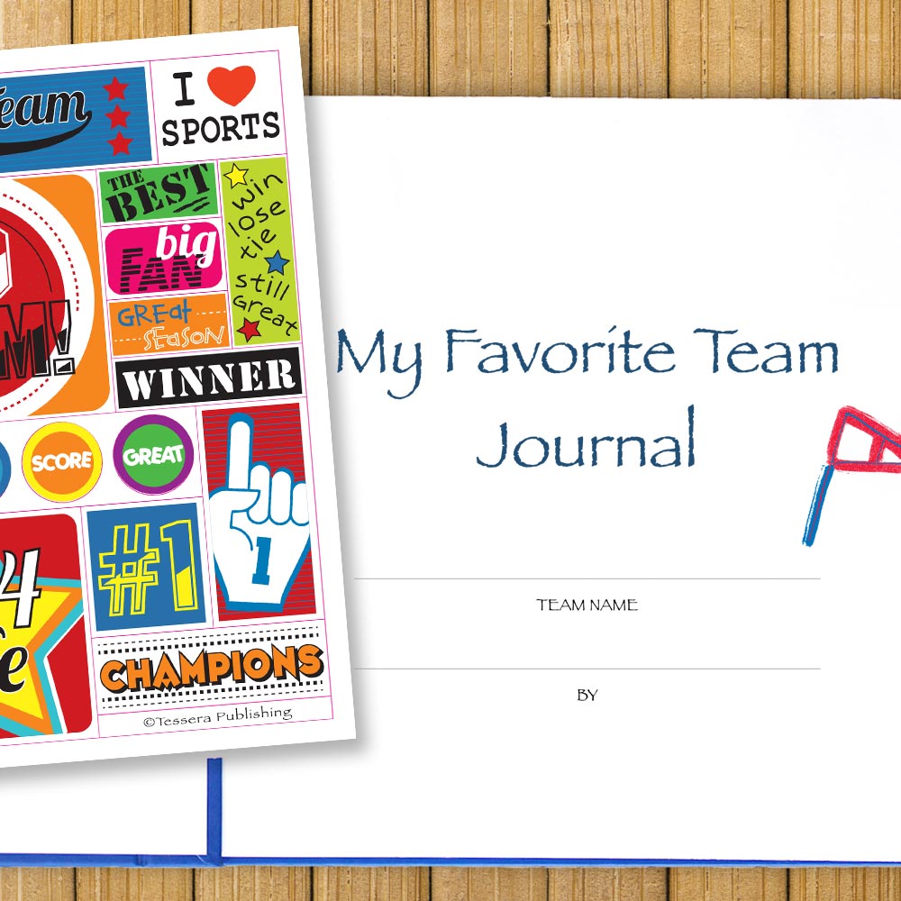 My Favorite Team Journal with sticker sheet