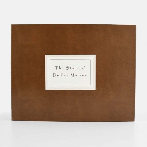 My Life Story Memory Book with brown leather cover and plaque