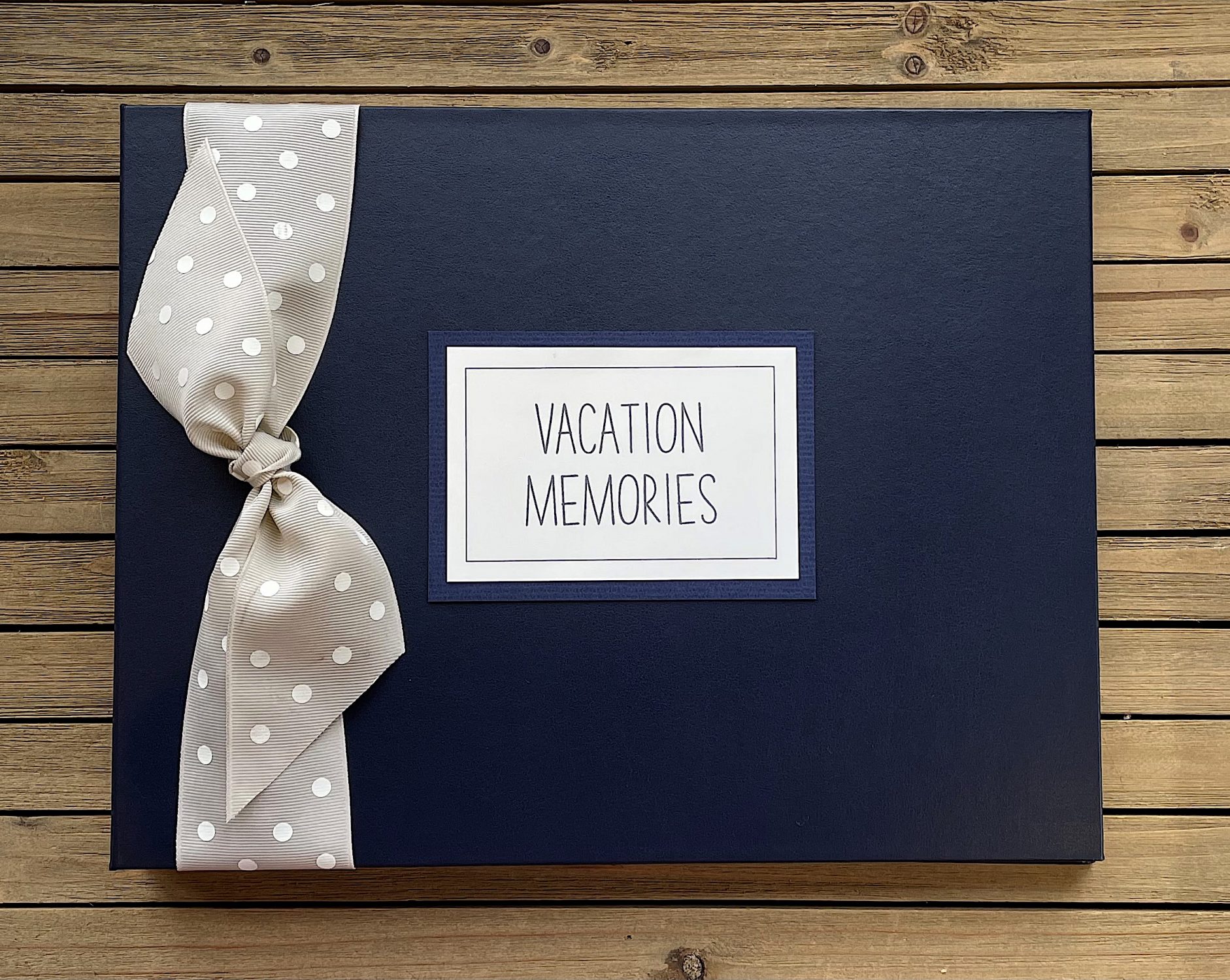 Vacation Memories family memory book travel