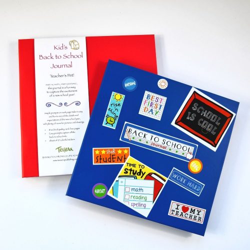 Back to School Kids Journal with stickers shown on cover