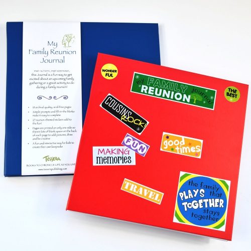 Family reunion Kids Journal with stickers on cover