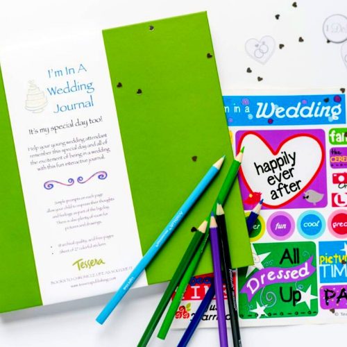 I'm In A Wedding Journal Prompted Kids Journal with Sticker Sheet included