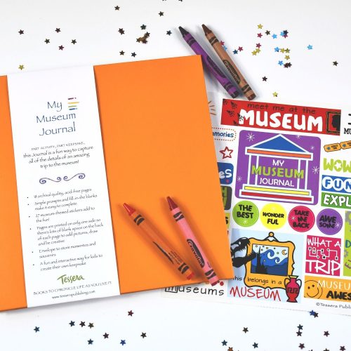 kids prompted journal museum field trip marigold with sticker sheet