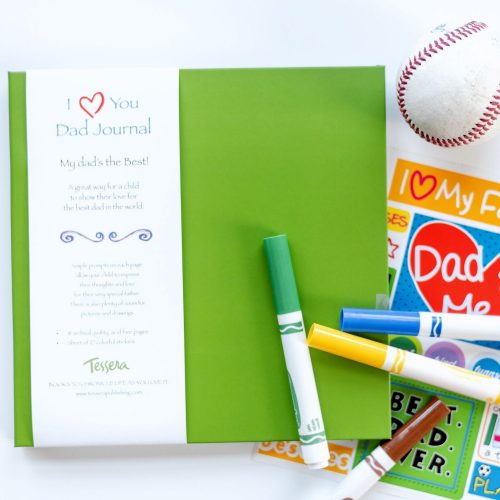 I Love You Dad Prompted Kids Journal with sticker sheet included